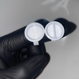 Large Semi-Permanent Pigment Ring Cup (2-Hole) 2 Compartments 12ea