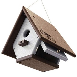 Brown and Gray Amish Made Recycled Plastic Hanging Wren House