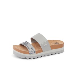 Reef Women's Cushion Vista Hi Slide Sandal, Snake Duo, 11