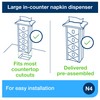 Tork Xpressnap® In-Counter Napkin Dispenser Black N4, Signature Range, 21.5"