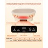 XPXKJ Heating Bread Proofing Basket Set Foldable Thermostatic Silicone Bowl