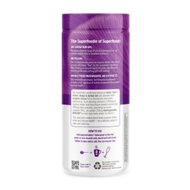 OM MUSHROOM SUPERFOOD Hot Chocolate Blend Mushroom Powder, 8.47 Ounce Canister, 30 Servings, Cocoa, 2g of Sugar, 25 Calories, Lion's Mane, Reishi, Chaga, Turkey Tail, Focus and Stress Support