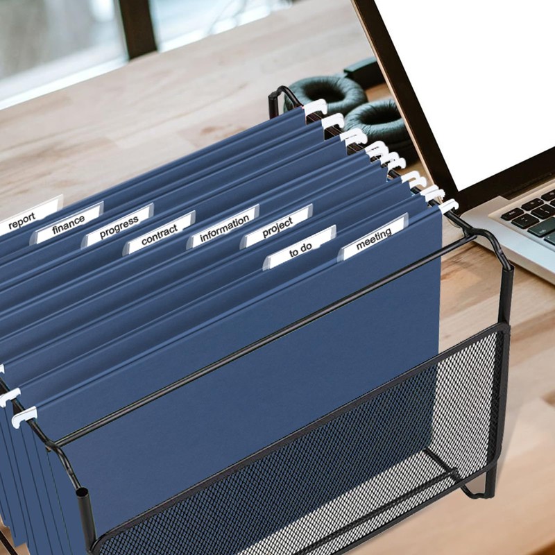 HERKKA Hanging File Folders, 60 Pack Reinforced Letter Size Hanging
