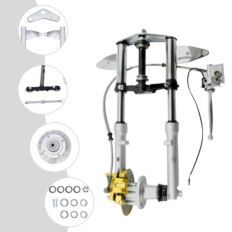 KONKENIE Z250 Front Fork & Brake Caliper Disc Assembly for