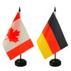 2 Pack Canada & German Desk Flag, 1 Germany Table
