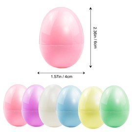 ONEINHE 12 Pcs 6cm Ostereier vorgefüllt mit 12Pcs Glühen im dunklen Dinosaurier, Kunststoff Macaron Osterei für Osterei Jagd, Korb Stuffers, Osterparty Bevorzugung, Klassenzimmer Preis Supplies