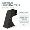 Mega Handles Curved Floor Door Stopper, Quickly Installed Wall Protector,