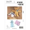 Kwik Sew K2791 Bear Blanket Sewing Pattern, Teddy Bear