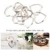 10pcs Key Ring, Metal Key Chain Ring Hook Connector Five