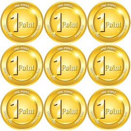144 One Point 30mm Childrens Reward Stickers for Teachers or Parents