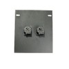 Recessed Floor Pocket Stage Box Loaded w/ 2 NCJ6FI-S Neutrik