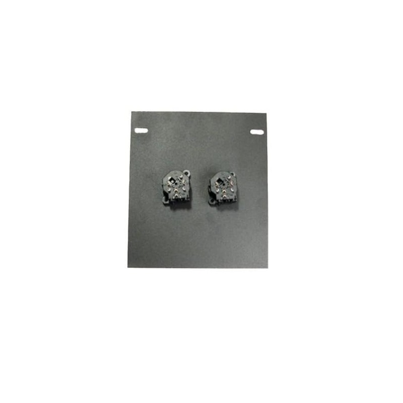 Recessed Floor Pocket Stage Box Loaded w/ 2 NCJ6FI-S Neutrik