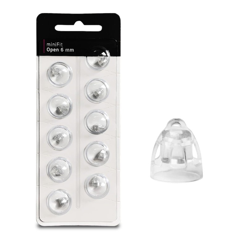 MiniFit Open Dome 5mm,6mm,8mm,10mm Ear Tips for Oticon Hearing aids