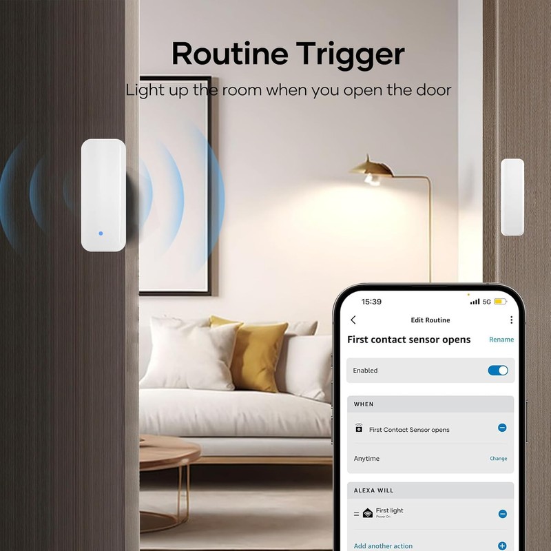 GDSanlian Zigbee Smart Contact Sensor, Smart Home Security System, Home
