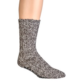 LEO Design 2 Pairs Anti-Slip Norwegian Lambswool Home socks for men, Thermal for Hospitals & Care Facilities, Heavy wool (CA, 6-9, Bundle 1)