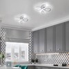 ADISUN Modern LED Ceiling Light, 6000K Semi Flush Mount Ceiling
