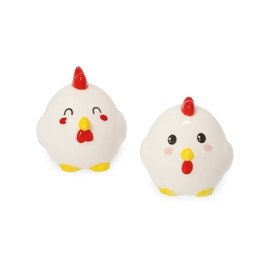 Legami - Hand Painted Ceramic Chicken Theme Salt and Pepper Set