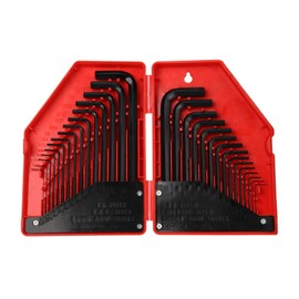 YIYITOOLS - HN-1-001 Hex Key Allen Wrench Set – 30-Piece Industrial Grade Set Tools, 1/20-3/8 inches, 1.27-10 mm, Black and Silver