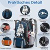 RAINSMORE Hiking Backpack Men Women 40L Waterproof Backpack Lightweight Travel