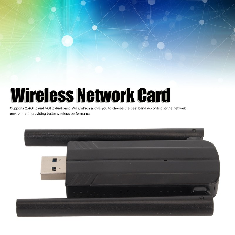 1800Mbps USB Wireless WiFi Network Card 2.4G 5G Dual Band