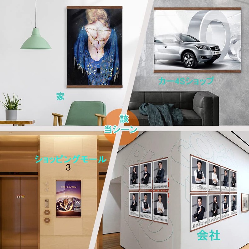 Ghims A4 Diploma Frame Wall Hanging Picture Frame A4 Magnetic