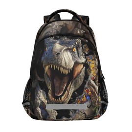 ALAZA Dinosaur Kids Backpack Jurassic Boys School Backpack,Preschool Elementary Kindergarten School Bag Dinosaur Student Bookbag Travel Laptop Bag Casual Daypack