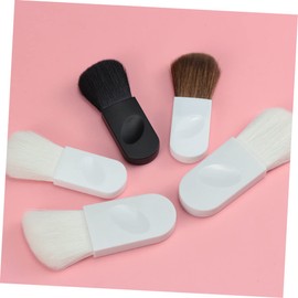 WOONEKY 5pcs Makeup Brush Soft Bristles Portable Blush Applicator for Travel Versatile Cosmetics Tool for Loose Powder and Blush Compact Design for Easy Storage and Use