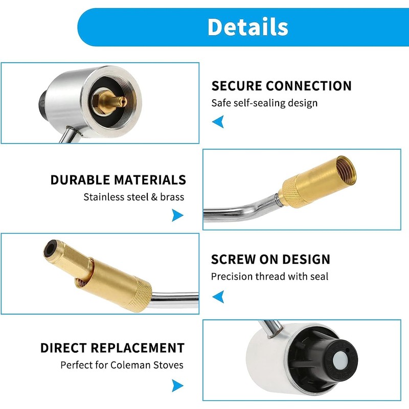 Mtsooning 5430 Stove Pressure Regulator Replacement Parts, Propane Regulator Adapter