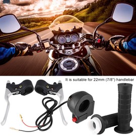 for Parts for Mini Gas Pocket Bike Brake Levers Kit,Handle Grips Kill on/Off Switch Throttle Brake Levers Kit with Black Brake Wire for Bike Mini Motorcycle