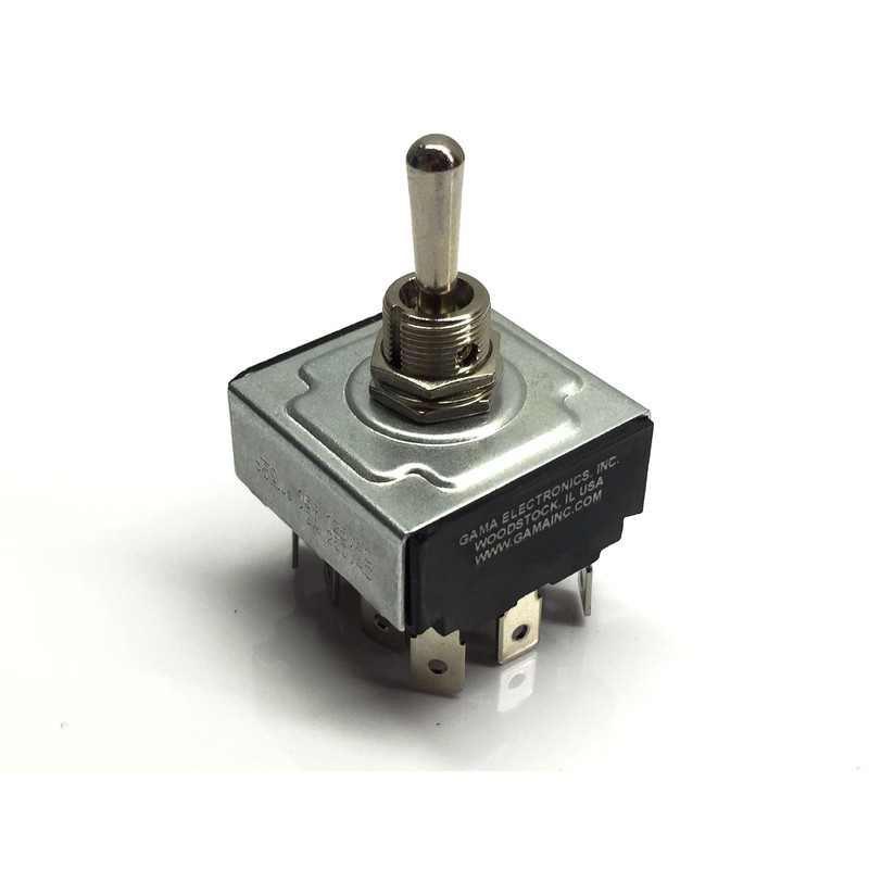 4 Pole, Double Throw Momentary On-Off-Momentary On Toggle Switch 4PDT