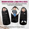 LAT Baby Warm Bunting Bag Universal,Extended and Removable,Stroller Sleeping Bag