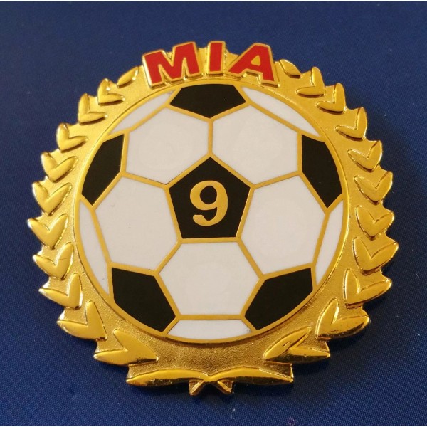 MIA HAMM #9 Soccer Ball Lapel Pin