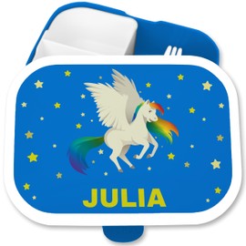Children's Campus Lunch Box for Mepal - Unicorn Motif Girls - 750 ml - Blue - Unicorns Lunch Box School Preschool Children Gifts Unicorn Children's Lunch Boxes Nursery