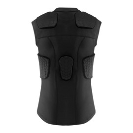 Topeter Rib Protector Vest, Sports Training Protection Undershirts w/ Rib, Shoulder & Back Portective Impact Padding XL