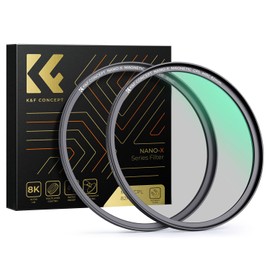 K&F Concept Nano X-Series Magnetic Polarising Filter 77 mm with Magnetic Adapter Ring Circular Polarising Filter CPL Filter with 28x Tempered