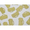 Gold Glitter Paper Beer Mug Confetti - 50 Pieces