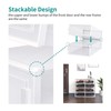 PARANTA 4-Piece Boot and Shoe Storage Box, Stackable Clear Plastic