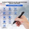 Tecno-10 Innovacion Microfono Espia Pluma WiFi Grabadora De Voz a