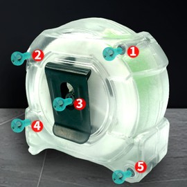 Premium Tape Measure, 5 m, Drop-Proof Tape Measure, Robust Professional Tape Measure Made of Steel in Industrial Quality, for a Wide Range of Measuring Tasks in Household, Crafts, Industry