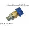 PWPUK Pressure Washer Jet Wash Compact Quick Release 1/4"M x