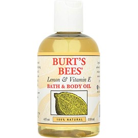 Burt's Bees 100% Natural Lemon and Vitamin E Body and Bath Oil - 4 Ounce Bottle