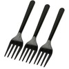 100pcs Black Plastic Forks