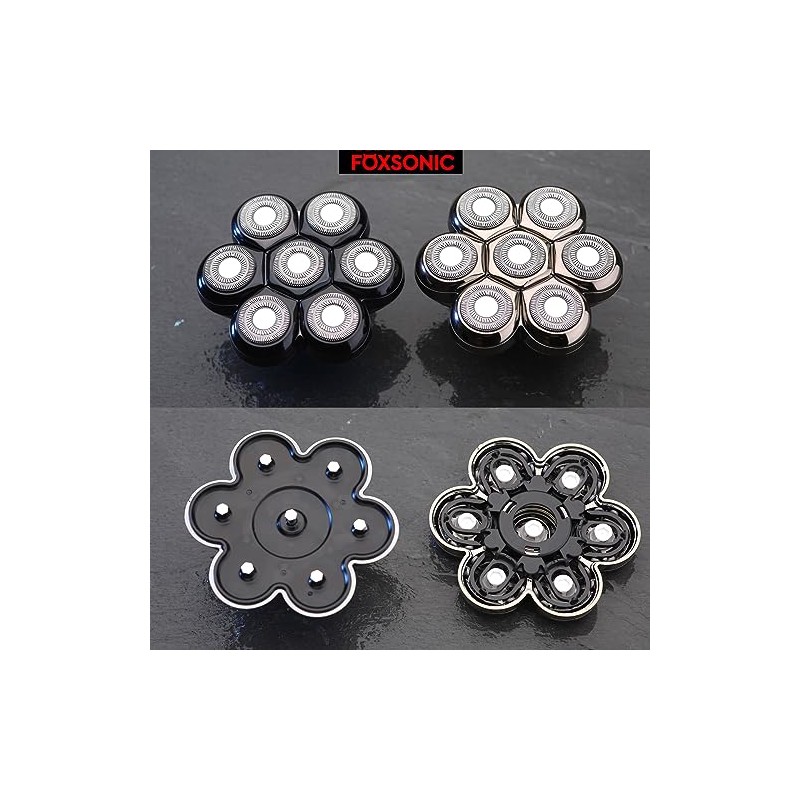 Magnetic 7 Blades Head Shaver Replacement Blades for head Shaver
