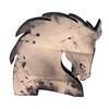 Horse Shape Wooden Crystal Display Shelf Decorative Wooden Crystal Wall