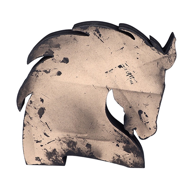 Horse Shape Wooden Crystal Display Shelf Decorative Wooden Crystal Wall