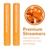 2 Pack Streamer Cannon Confetti Poppers | Biodegradable Orange Confetti
