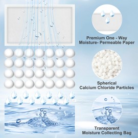 9 x Dehumidifier Cabinet 500 ml without Fragrance I Moisture Bag I Cabinet Dehumidifier I Moisture Absorber I Air Room Dehumidifier Hanging