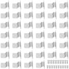 SEUNMUK 40 Pack 1/2 Inch Overlay Cabinet Hinges, Satin Nickel