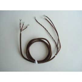 Antique telephone handset cloth   cord premium with restraints brown or black