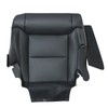 SecosAutoparts Driver & Passenger Bottom Replacement Black Leather Seat Covers